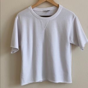 White sweatshirt t-shirt